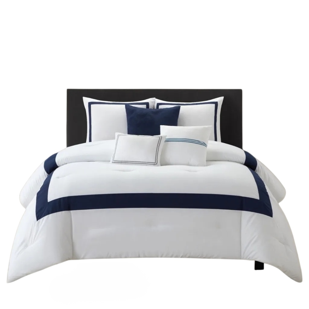  King Size Bed Sheet Set 4-Piece White Linen Bedding 