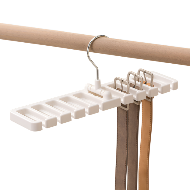 Home Gürtelaufbewahrungsständer Schal Krawattenständer Multifunktionaler drehbarer Gürtelschalaufbew