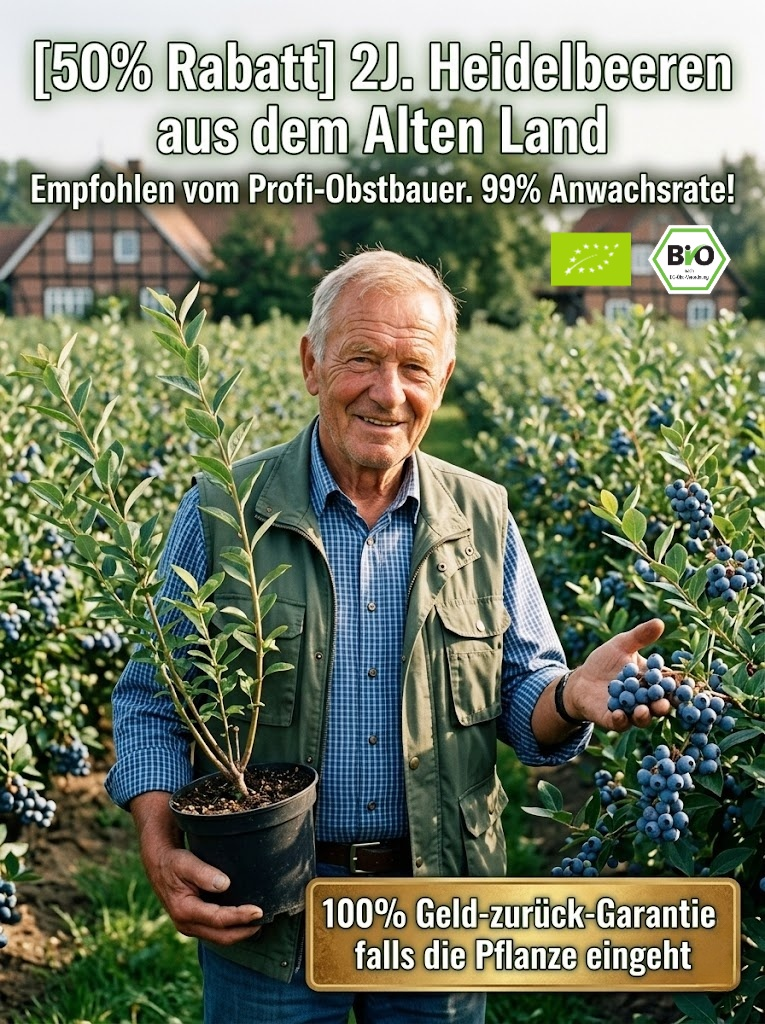 [PFLANZSAISON-ANGEBOT] Zweijährige Premium-Heidelbeer-Setzlinge aus dem Alten Land