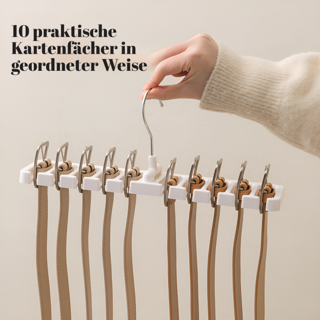 Home Gürtelaufbewahrungsständer Schal Krawattenständer Multifunktionaler drehbarer Gürtelschalaufbew