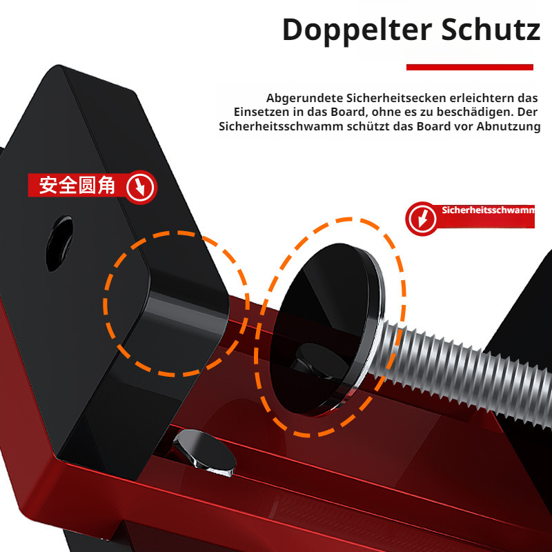 Präzisionsbohrwerkzeug SchranktürLocator aus Aluminiumlegierung Mess und Installationsbohrwerkzeug P