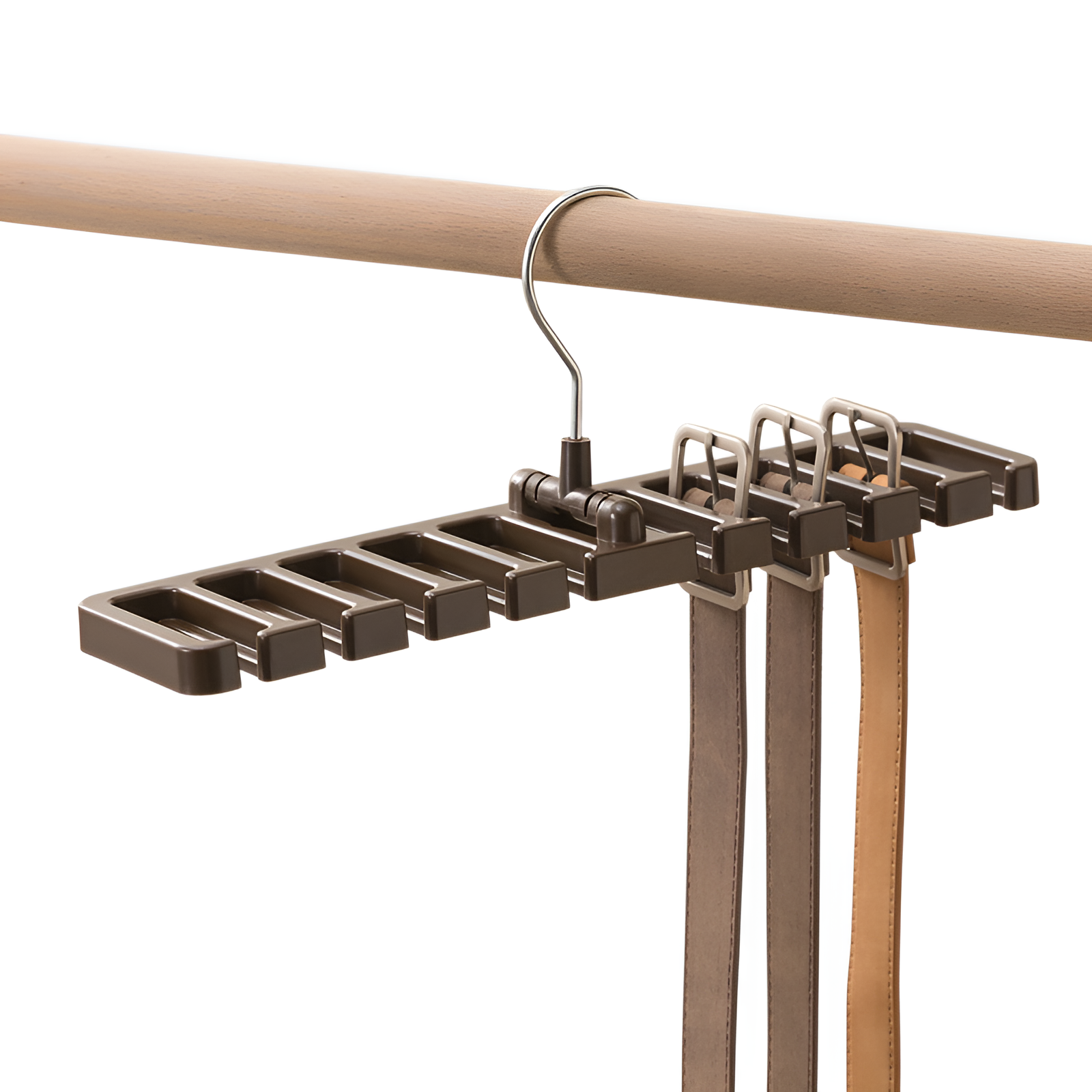 Home Gürtelaufbewahrungsständer Schal Krawattenständer Multifunktionaler drehbarer Gürtelschalaufbew