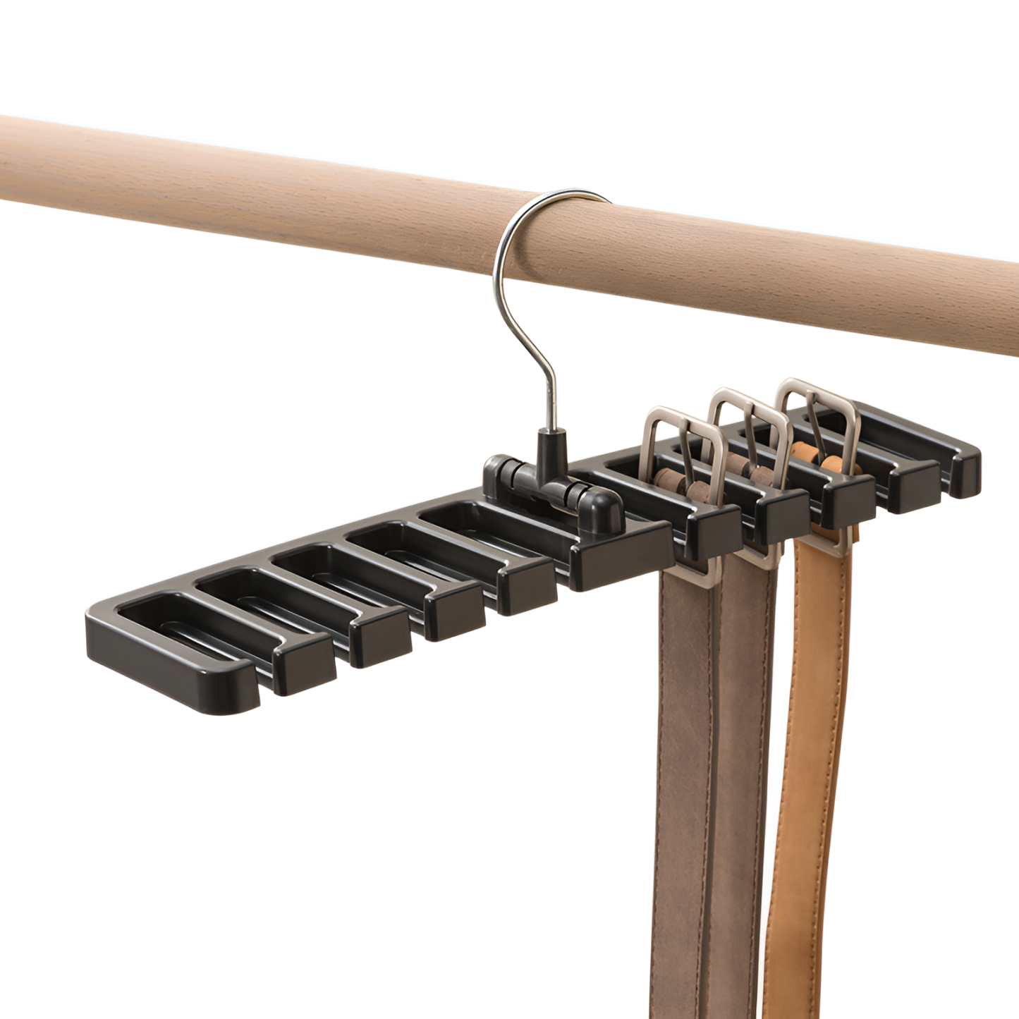 Home Gürtelaufbewahrungsständer Schal Krawattenständer Multifunktionaler drehbarer Gürtelschalaufbew