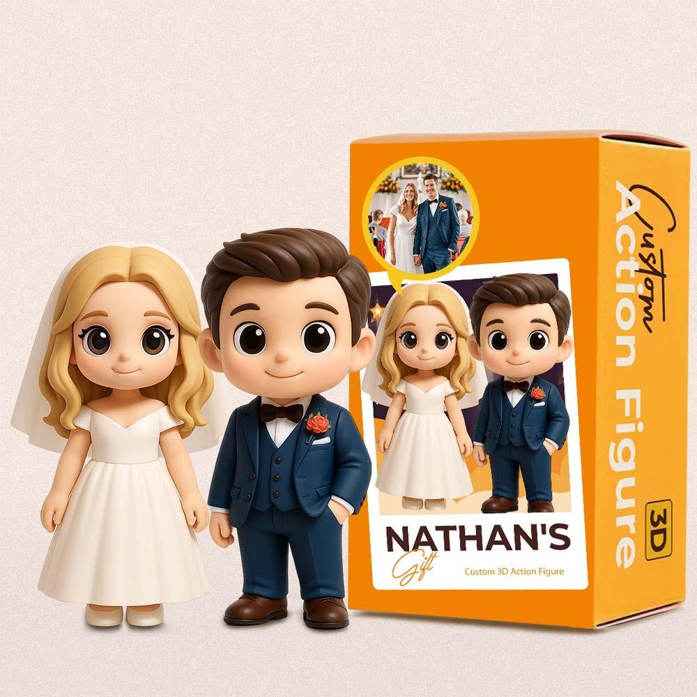 Personalized 3D Action Figure Turn Your Photo into a Unique Wedding Gifts - 
