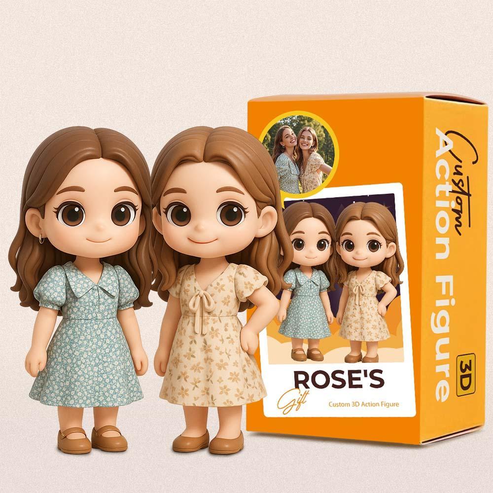 Custom 3D Action Figure from Photo Unique & Thoughtful Sister Gifts for Her