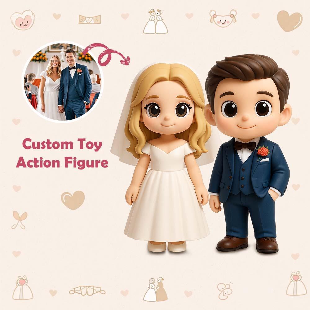 Personalized 3D Action Figure Turn Your Photo into a Unique Wedding Gifts - 
