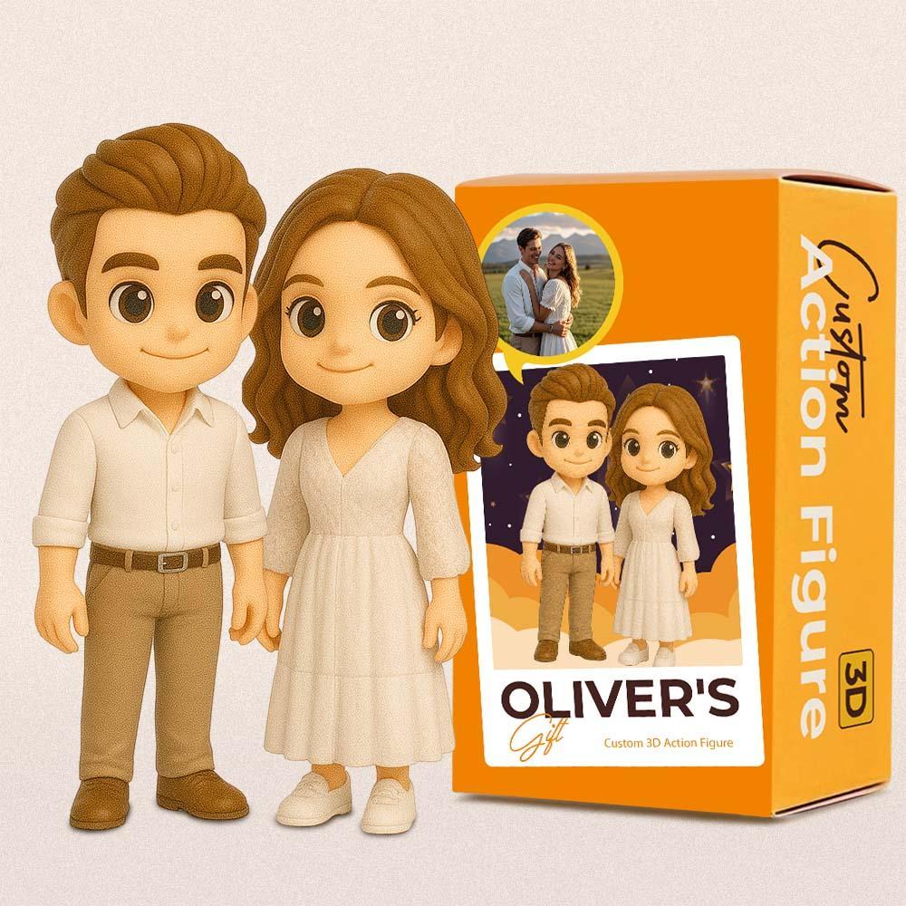Custom 3D Action Figure From Your Photo Personalized Toy Figure to Lover Custom Action Toy Anniversary Gifts
