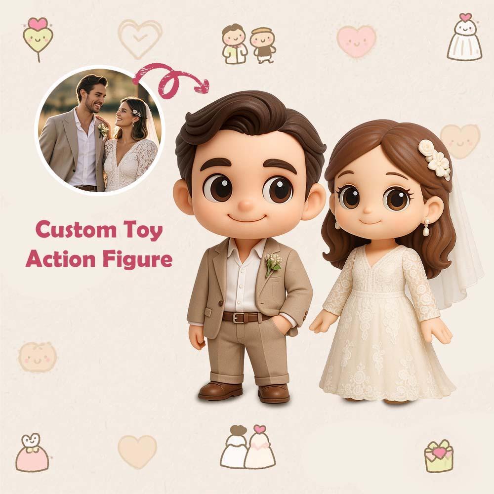 Custom 3D Action Figure From Your Photo Personalized Toy Figure to Him/Her  Custom Action Figure Wedding Gifts - 