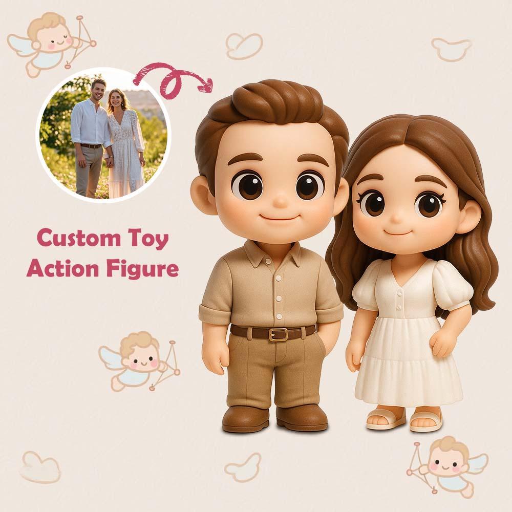 Custom 3D Action Figure From Your Photo Personalized Toy Figure to Lover Custom Action Figure Gift For Girlfriend/Boyfriend
