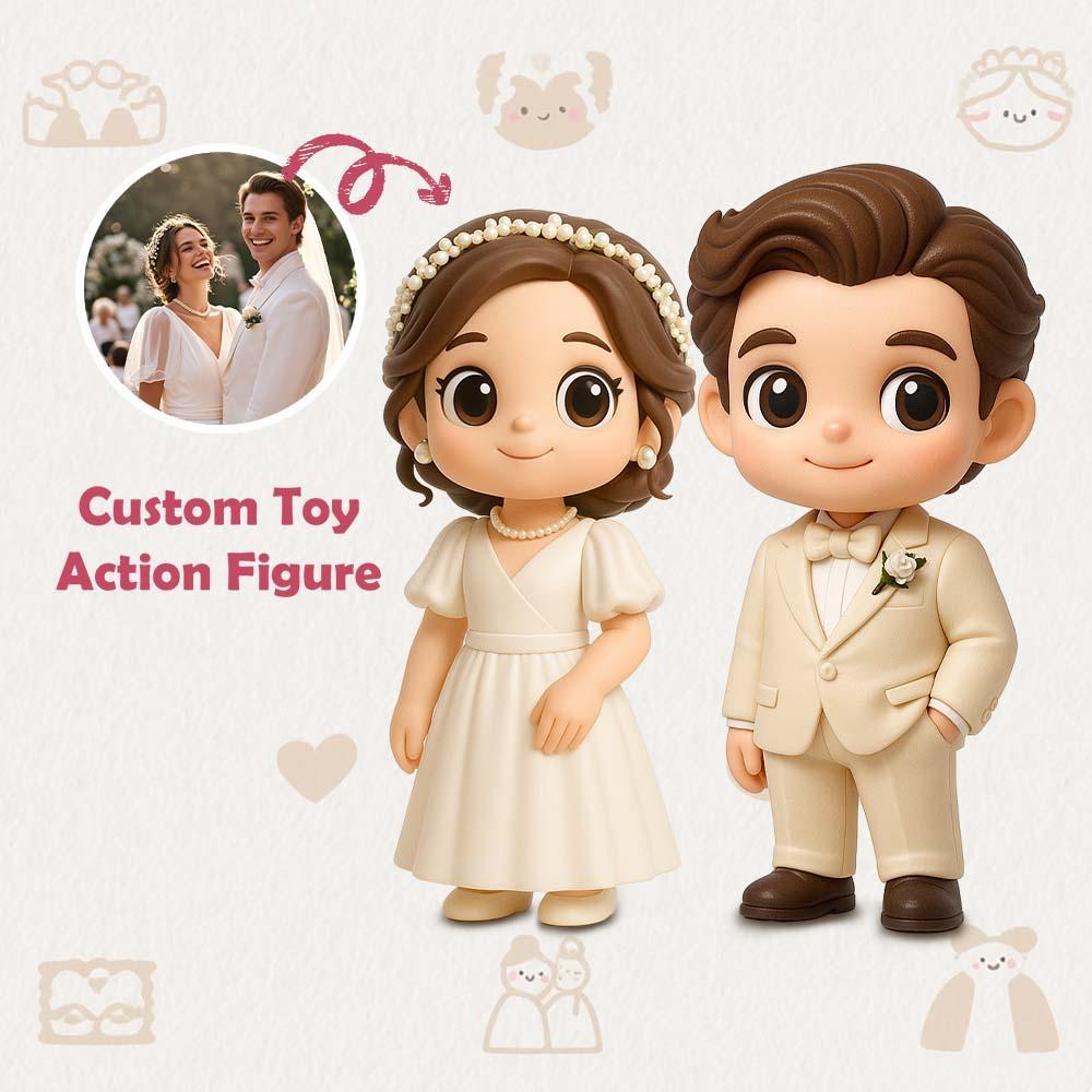 Custom 3D Action Figure From Your Photo Personalized Toy Figure Custom Action Figure Wedding Gifts