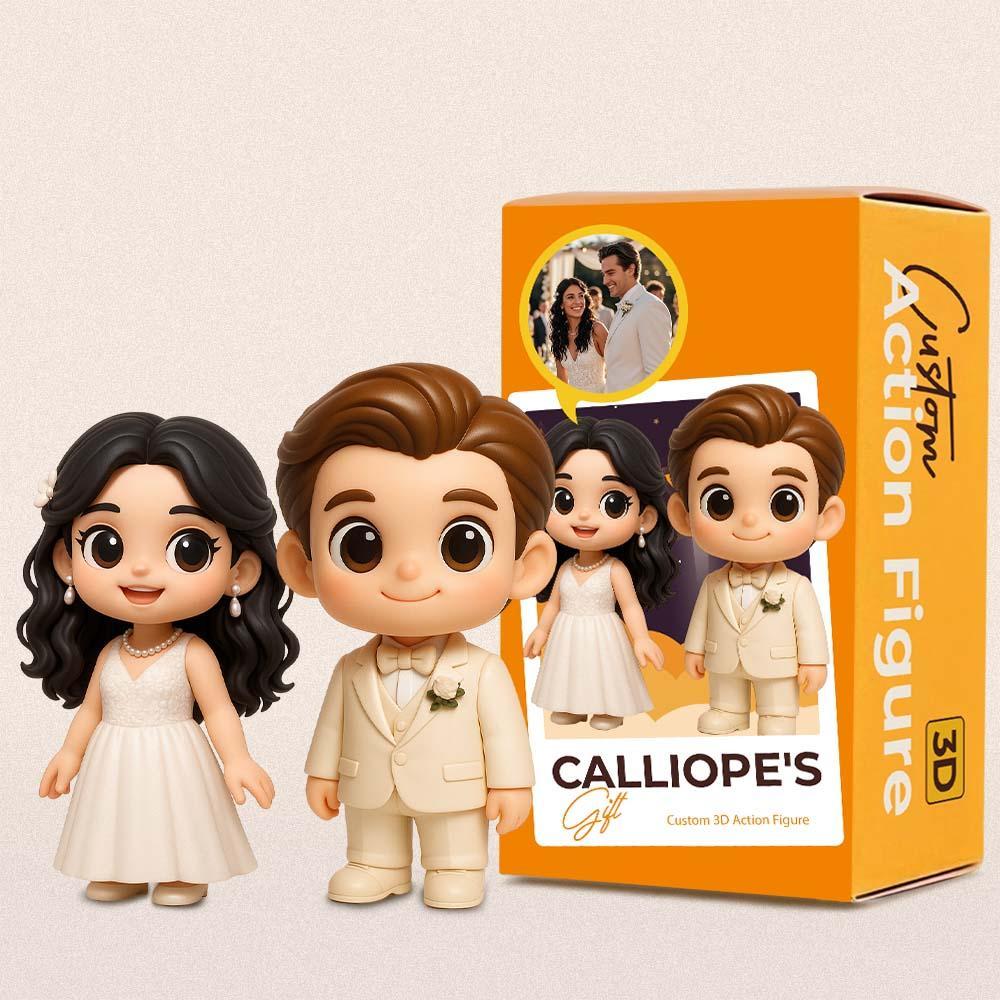 Custom 3D Action Figure from Photo Unique & Thoughtful Wedding Gifts for Him/Her