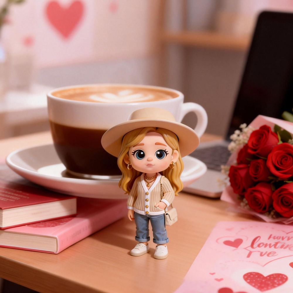 Custom 3D Action Figure from Your Photo Personalized Toy Figure Unique & Memorable Gift for Valentine's Day for Him for Her - 