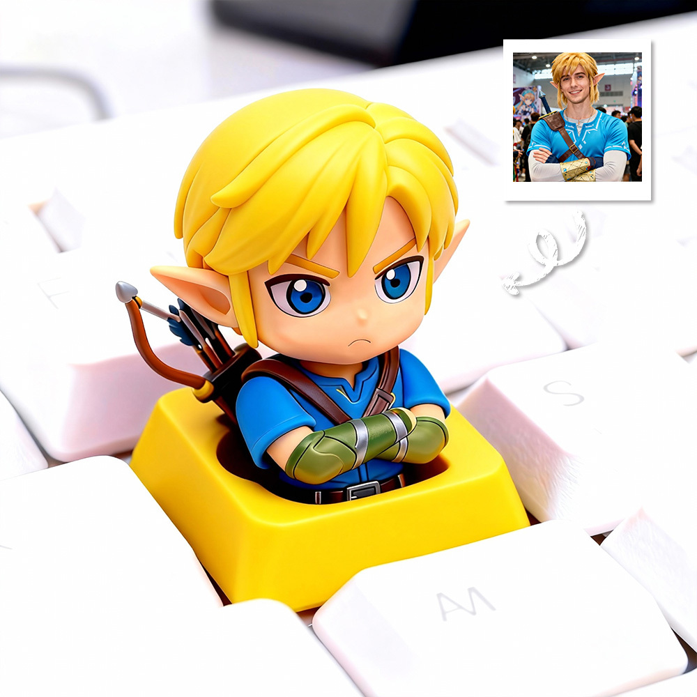 Custom 3D Keycap Anime Character Personalized Artisan Keycap Unique Gift for Gamers Otaku Streamers Mechanical Keyboard Accessory