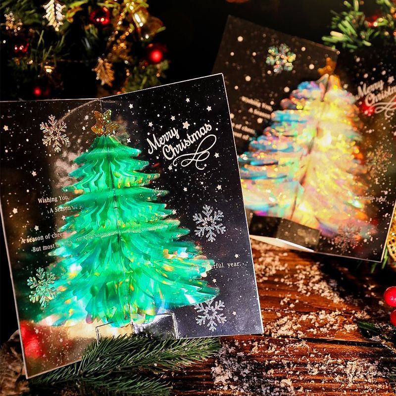 3D Christmas Card Pop-Up Greeting Card - 