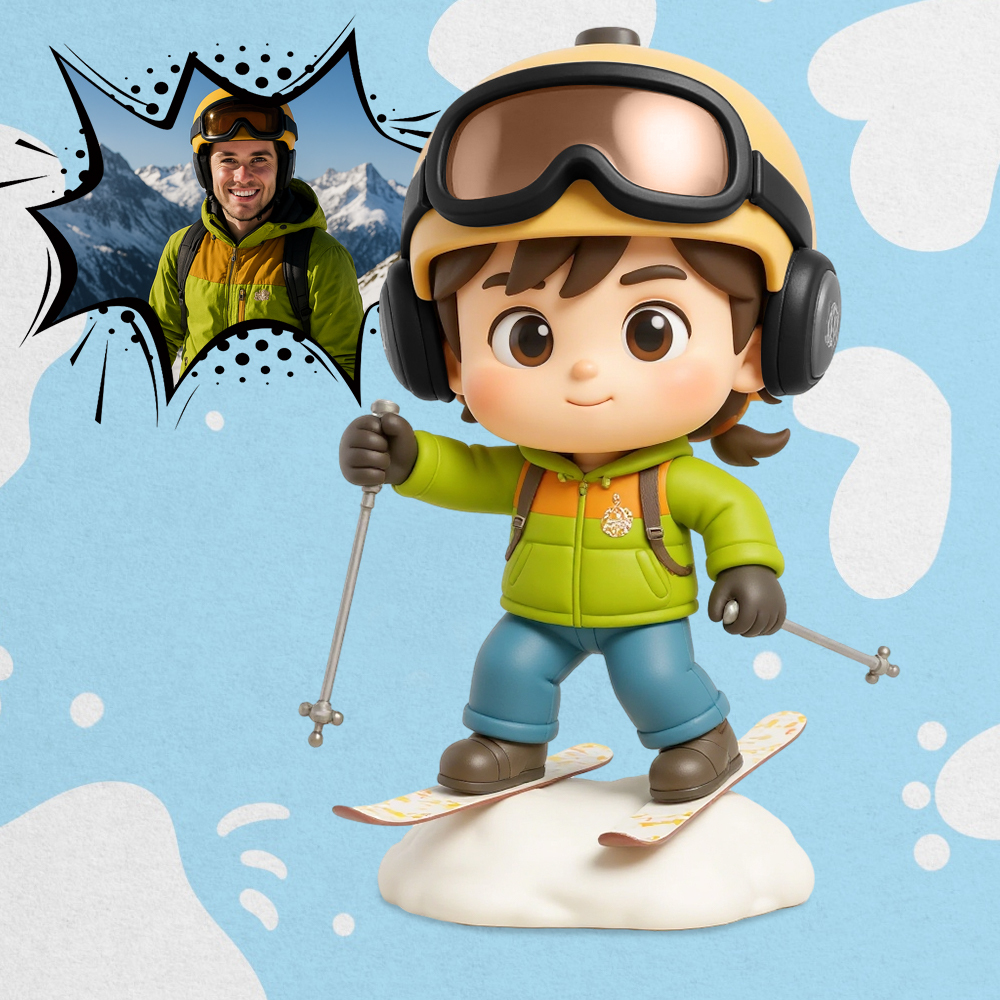 Custom 3D Sports Action Figure Made from Your Photo Perfect Gift for Sport Lovers - 