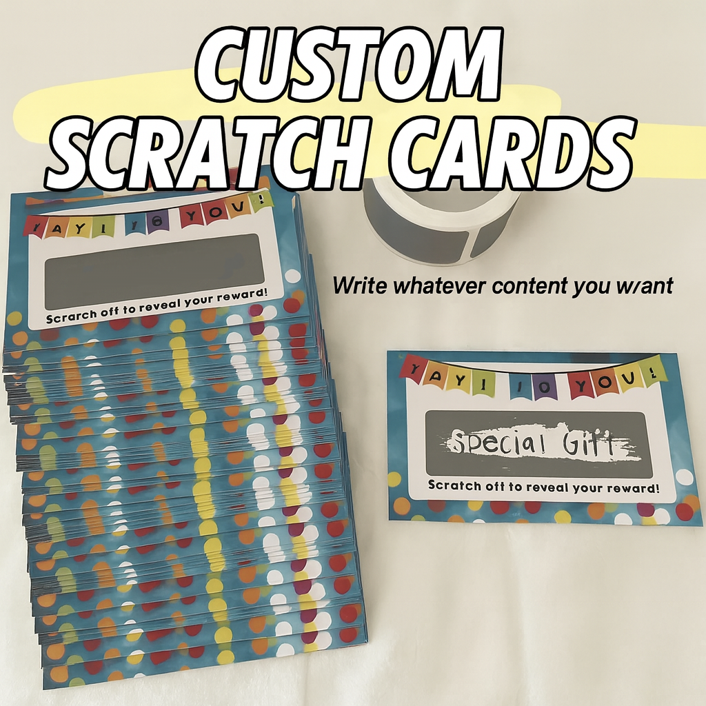 10-Pack DIY Scratch-Off Cards for Messages Blank Scratch Paper for Couples, Friends, Fun Gifts & Games? - 