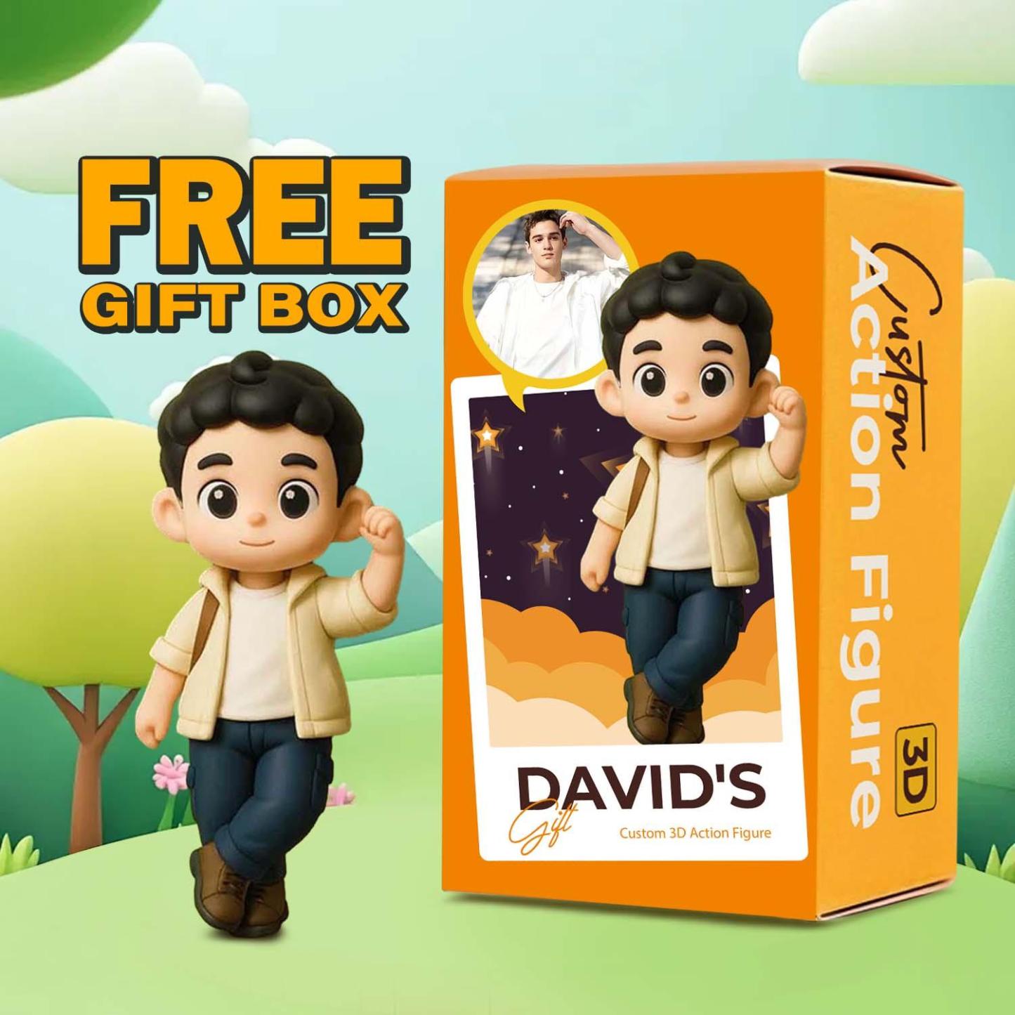 Custom 3D Action Figure From Your Photo Personalized Toy Figure Custom Action Figure Gifts For Him/Her