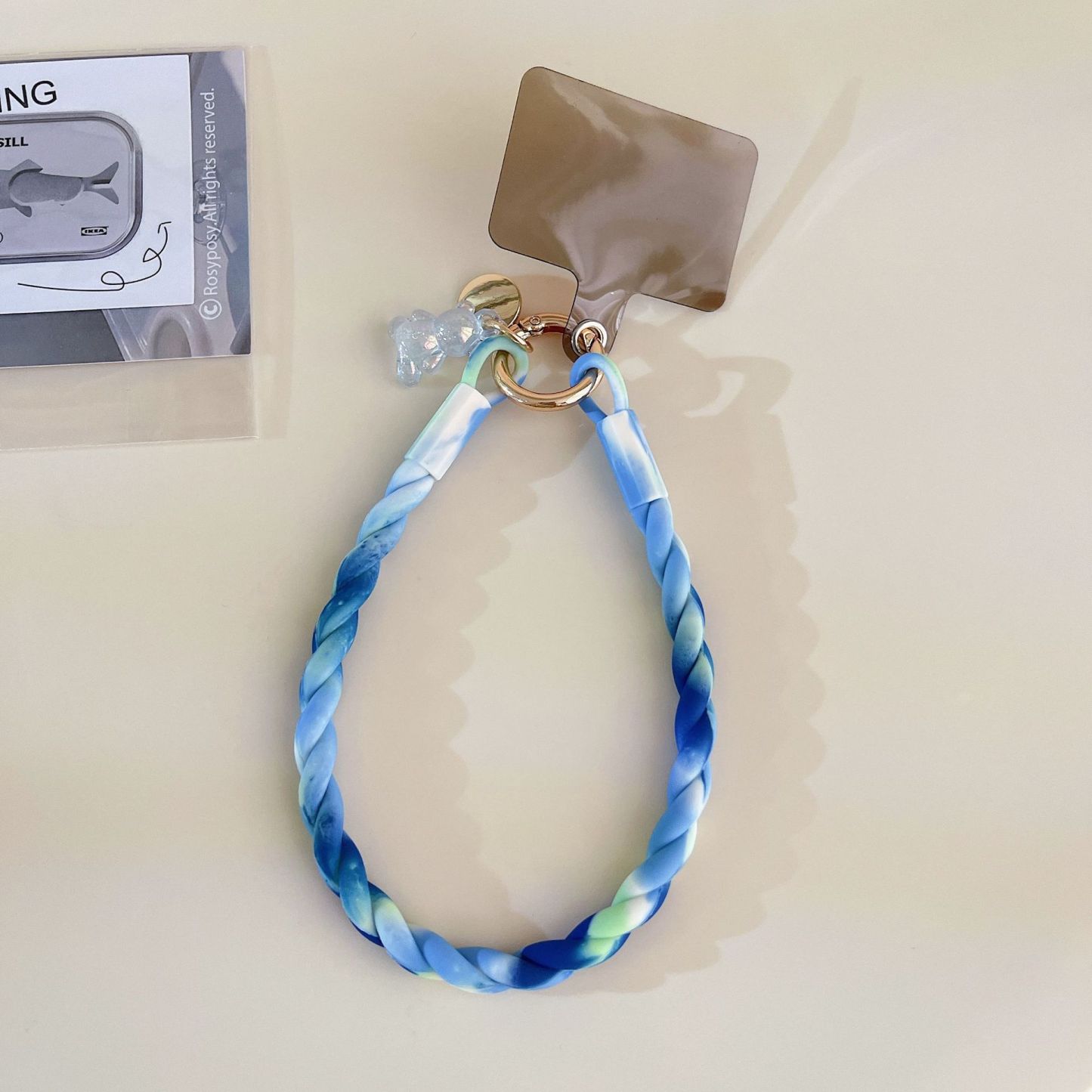 Black and White Gradient?? Detachable Macaron Color Silicone Phone Lanyard - 