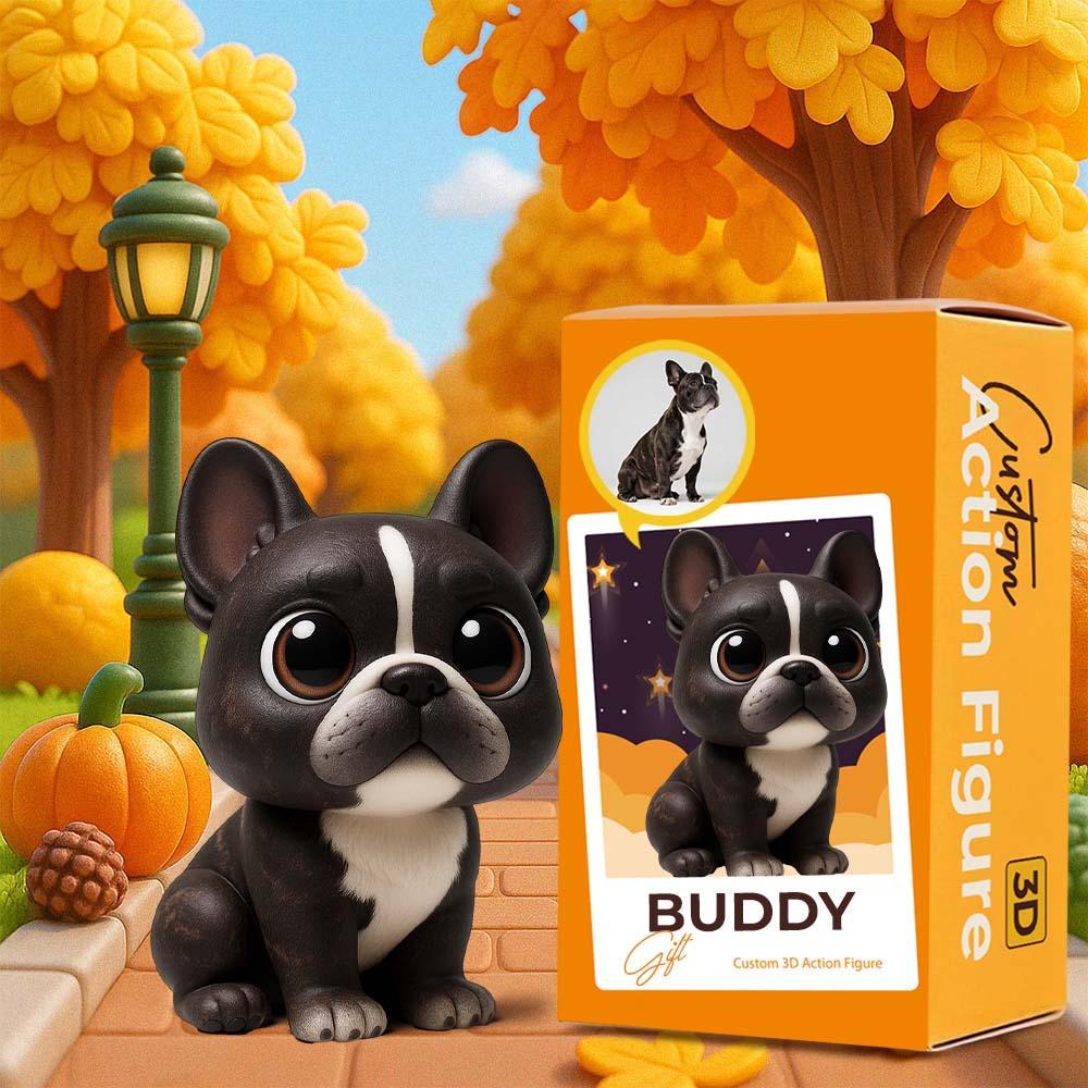 3D Personalized Action Figure From Photo Custom Toy Model With Realistic Features Gift For Pet Lovers - 