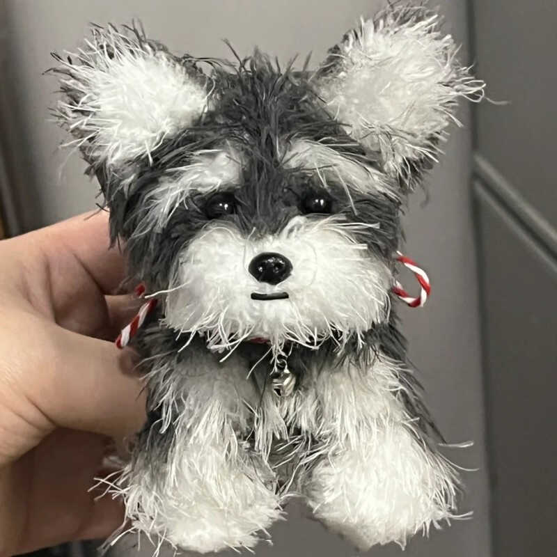 Custom Long-Pile Plush Pet Charm-Personalized Plush Pet Accessory Handmade from Your Photo