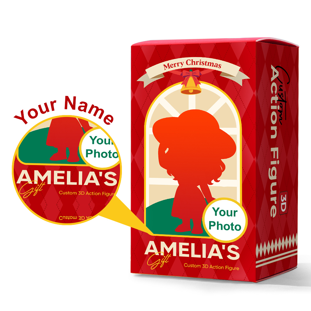 Christmas Figure Packaging Box – Supports Engraving - 