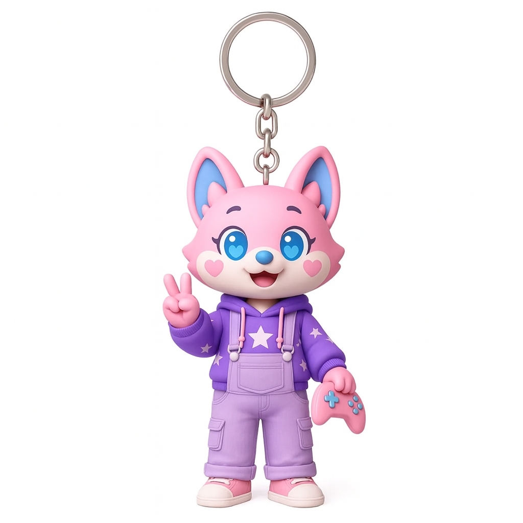 Custom 3D Keychain Figure from Your Photo Personalised Mini Doll Gift Idea