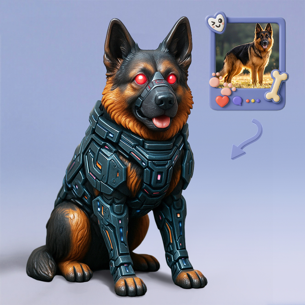 Custom 3D Printed Pet Figurine Personalized Pet Sculpture Unique Pet Lover Gift - 