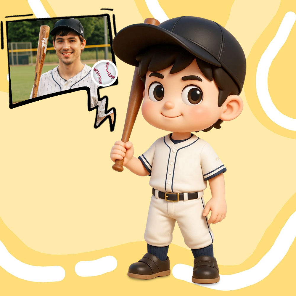 Custom 3D Sports Action Figure Made from Your Photo Perfect Gift for Sport Lovers - 
