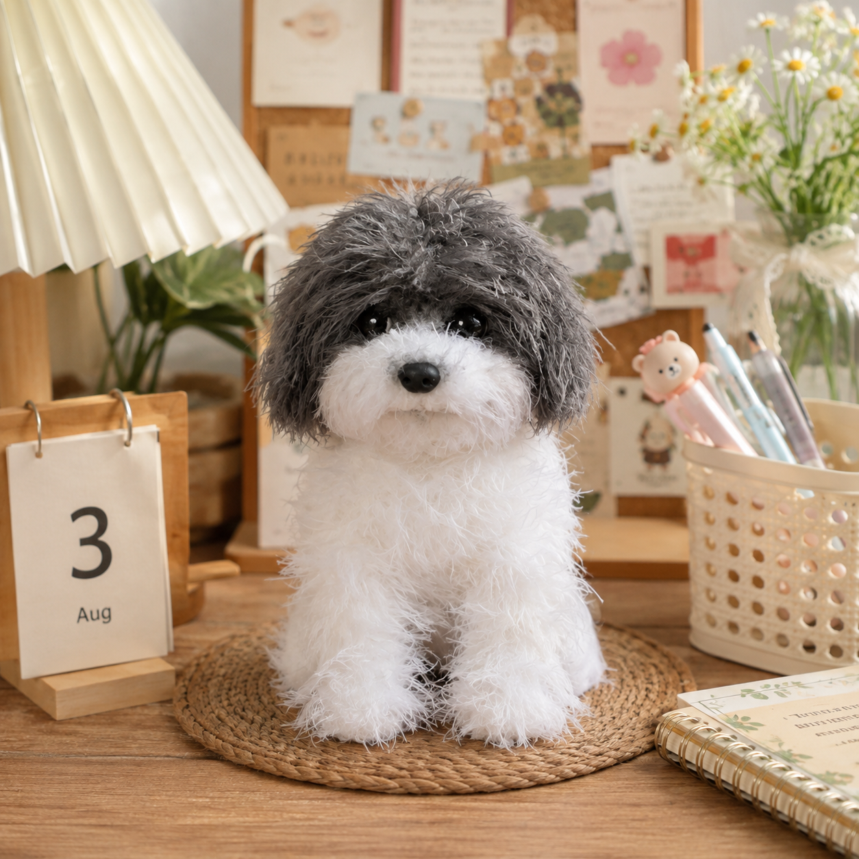 Custom Long-Pile Plush Pet Charm-Personalized Plush Pet Accessory Handmade from Your Photo