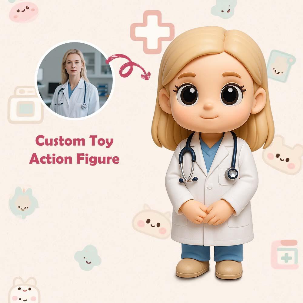 Personalized 3D Action Figure Turn Your Photo into a Unique Gift for Doctors - 