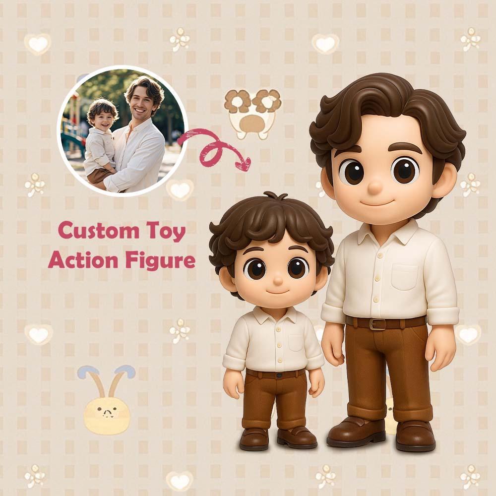 Personalized 3D Action Figure Custom Action Toy Figure Turn Your Photo into a Unique Gift for Mother - 
