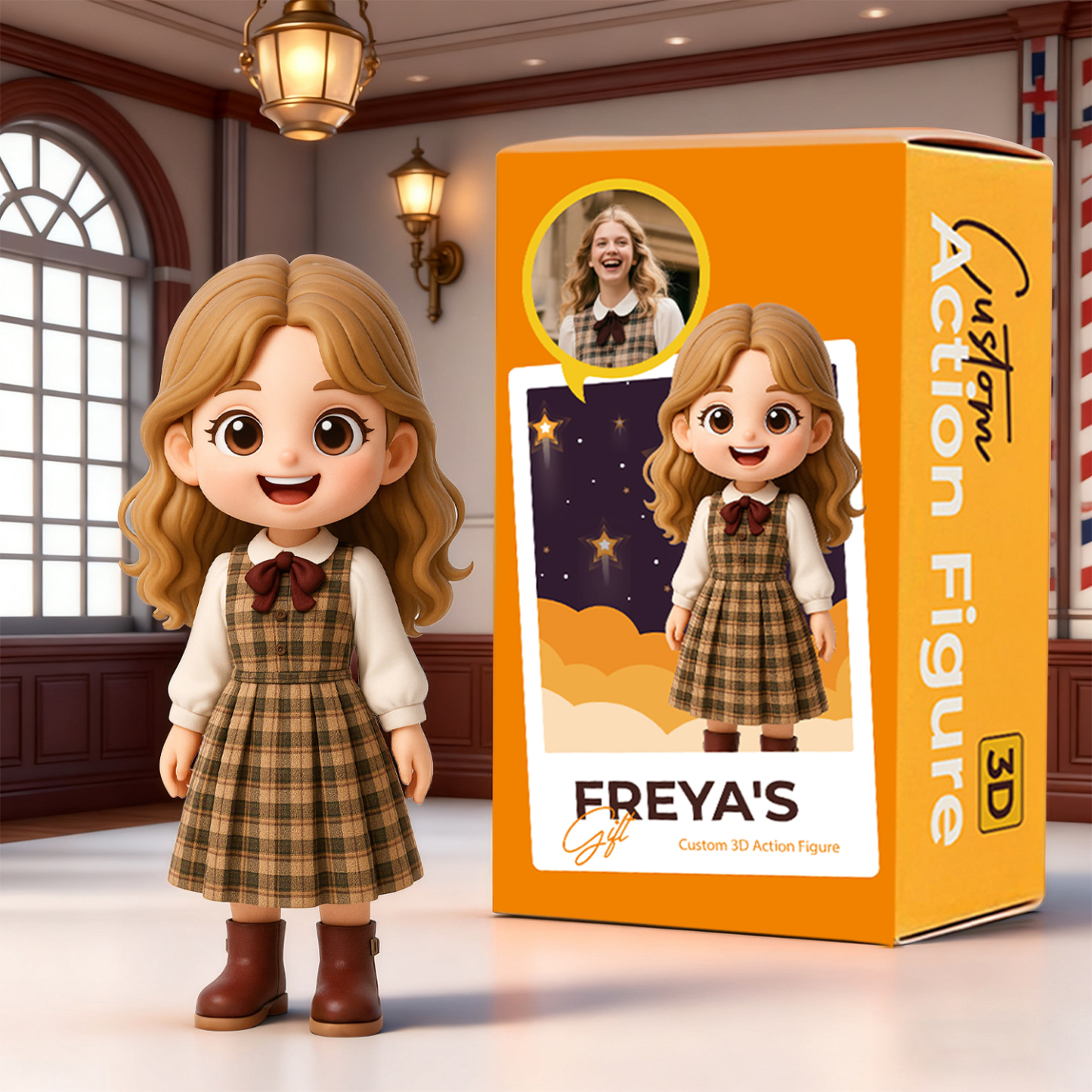 Custom 3D Figure Personalized  Adorable Memorial Gift Idea Ultra Detailed For Him Her