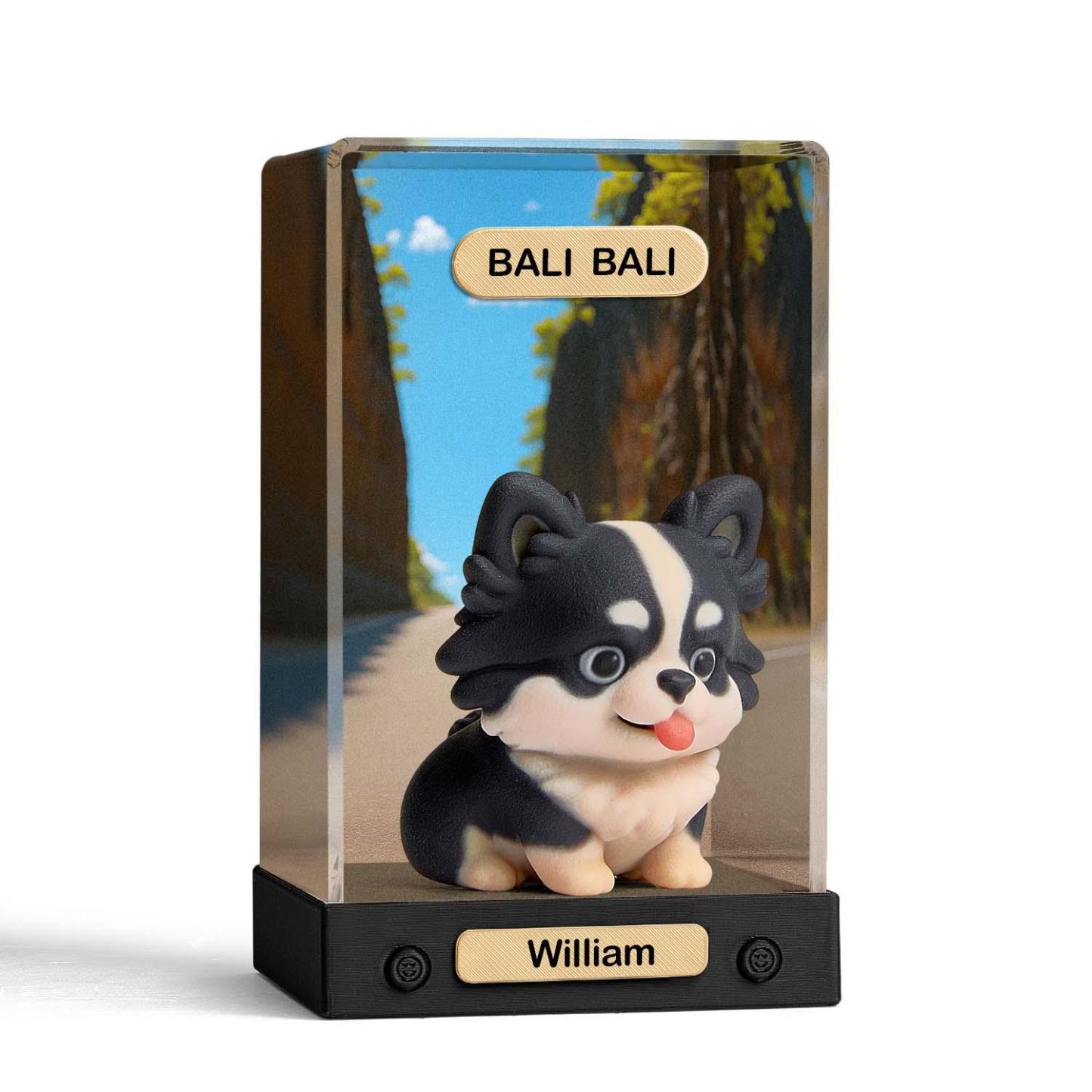 Custom 3D Action Figure Acrylic Box Decoration From Your Photo Personalized Background Toy Figure Custom Action Figure Gifts For Him/Her - 