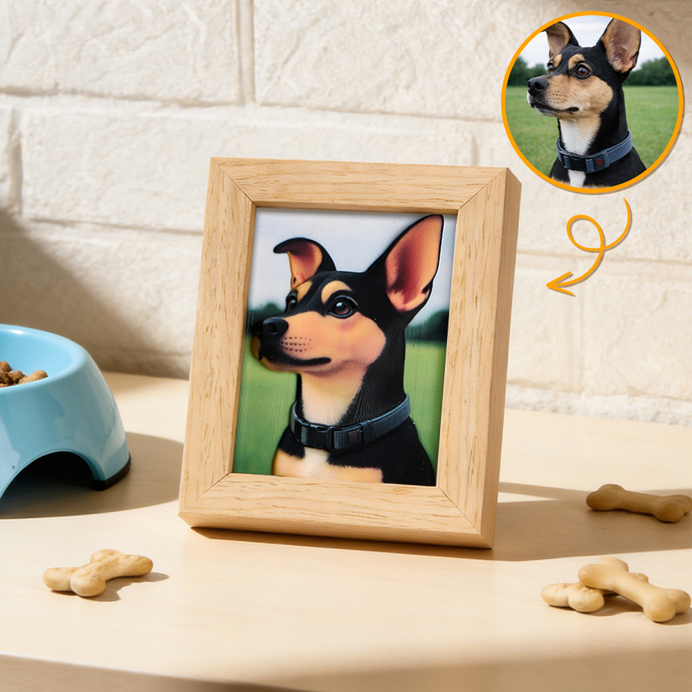 Custom 3D Relief Photo Frame Sculpted Photo Cartoon Style Personalized Photo Gift for Couples Valentines Day Anniversary Decor