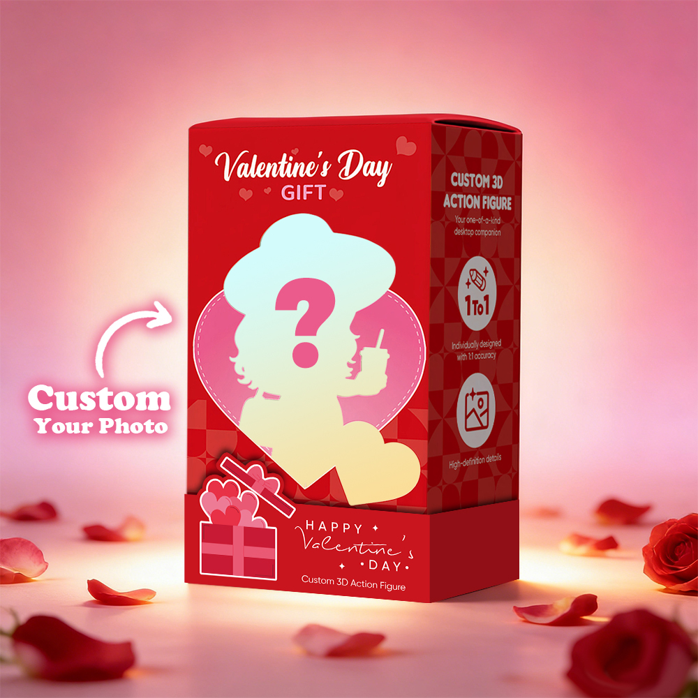 Valentine Figure Packaging Box – Supports Engraving - 