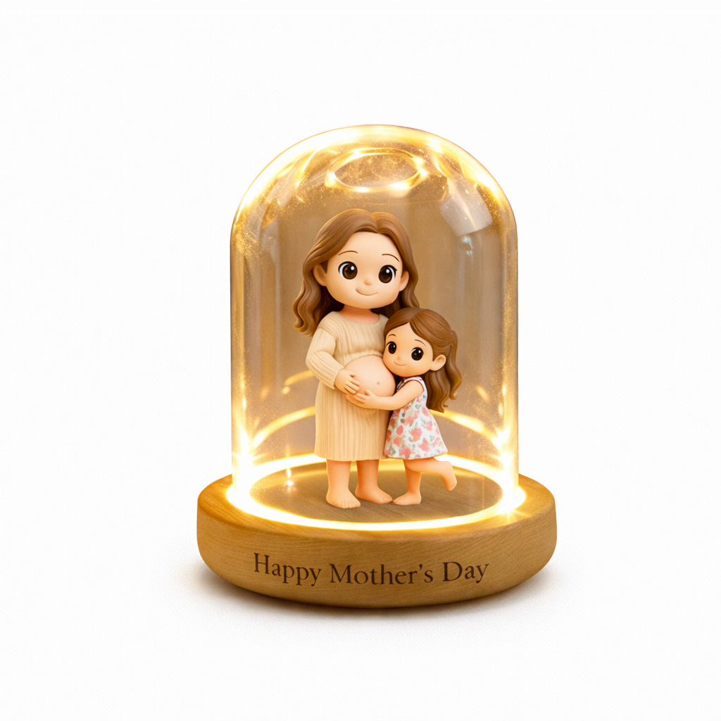 Turn Photo Into 3D Figure Night Light Gift for Mom Mother’s Day - 