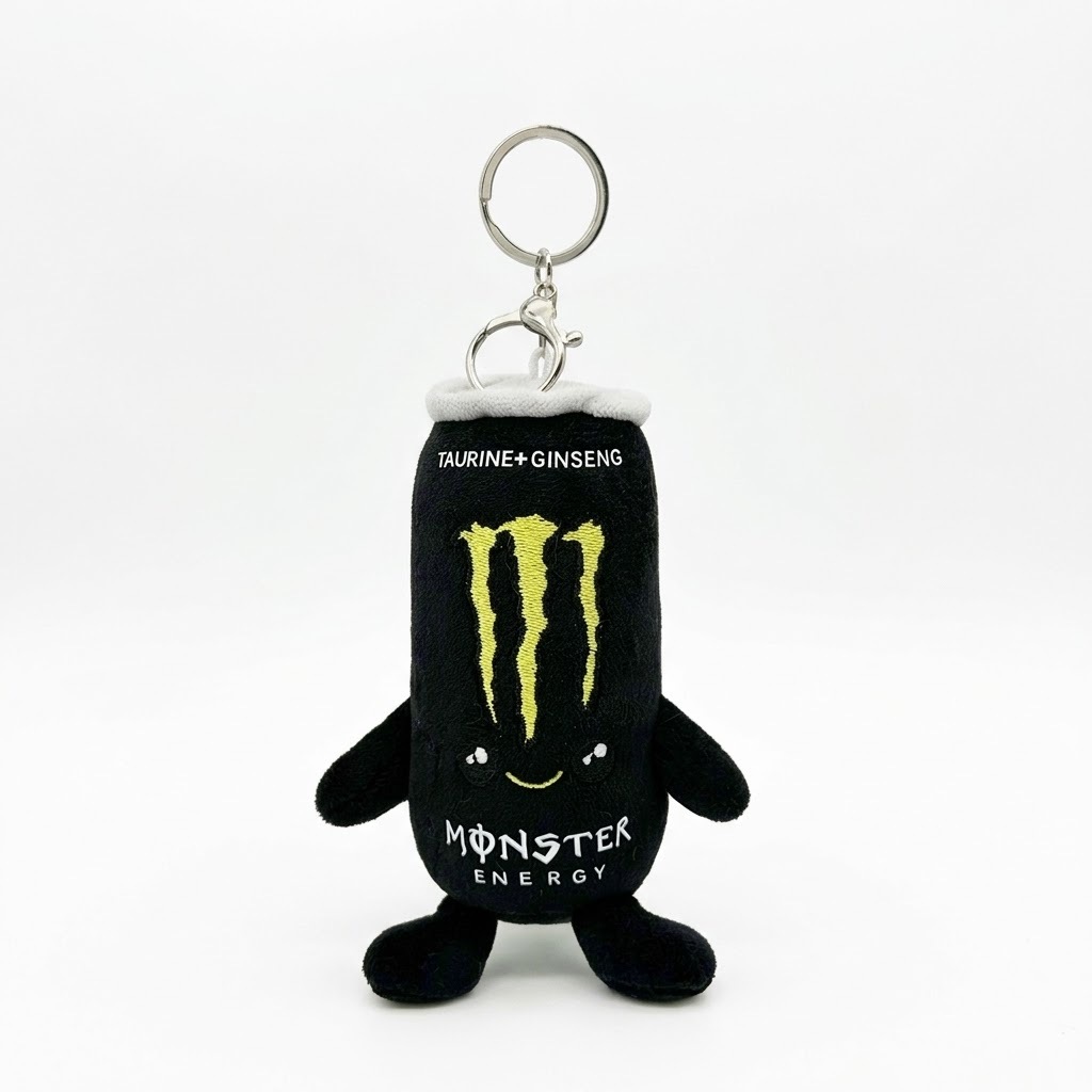 Energy Drink Can Shaped Plush Toy – Soft Soda Can Plushie Pillow, Cool Aesthetic Room Decor & Birthday Gift for Gamer Friends - 