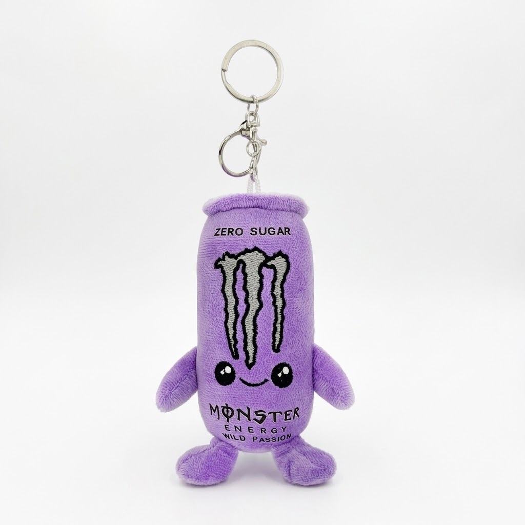 Energy Drink Can Shaped Plush Toy – Soft Soda Can Plushie Pillow, Cool Aesthetic Room Decor & Birthday Gift for Gamer Friends - 