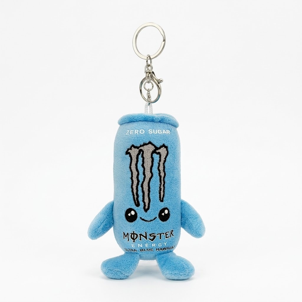Energy Drink Can Shaped Plush Toy – Soft Soda Can Plushie Pillow, Cool Aesthetic Room Decor & Birthday Gift for Gamer Friends - 