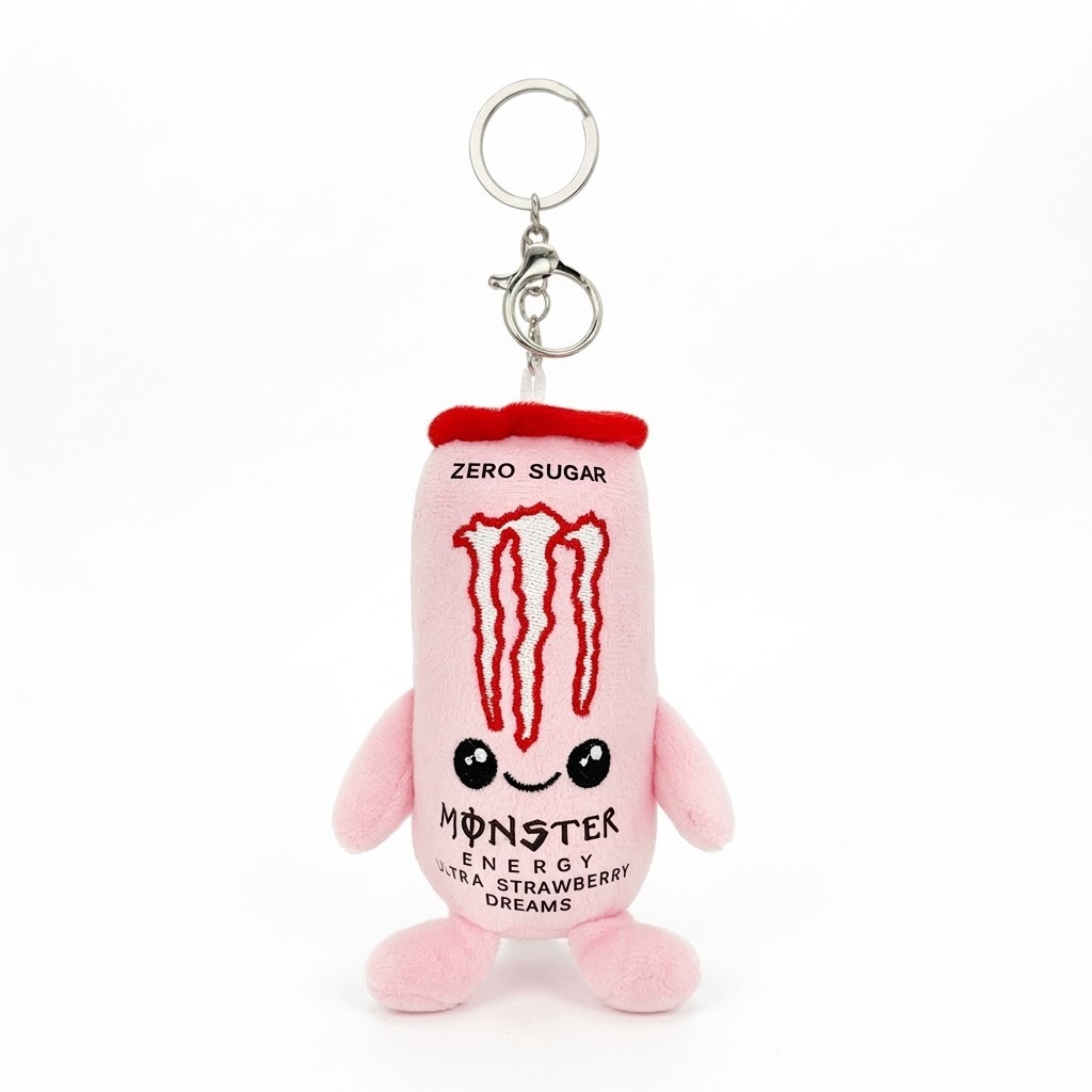 Energy Drink Can Shaped Plush Toy – Soft Soda Can Plushie Pillow, Cool Aesthetic Room Decor & Birthday Gift for Gamer Friends - 