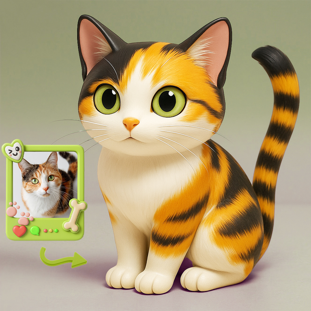 3D Personalized Action Figure From Photo Custom Toy Model With Realistic Features Gift For Pet Lovers - 