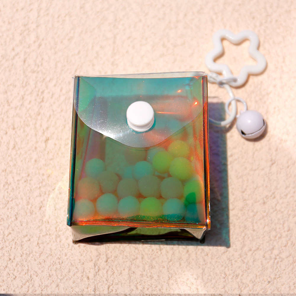 ( Fits 6 cm Figure ) PVC Case 3D Figure Charm Charm Accessory Laser Rainbow Shiny Decorative Gift for Lovers