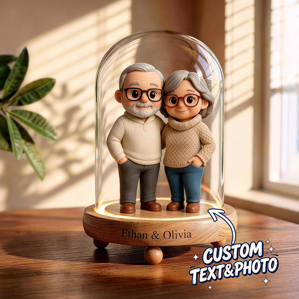 A Warm 3D Figure Night Light from Your Photo A Beautiful Anniversary Gift for Grandma and Grandpa - 