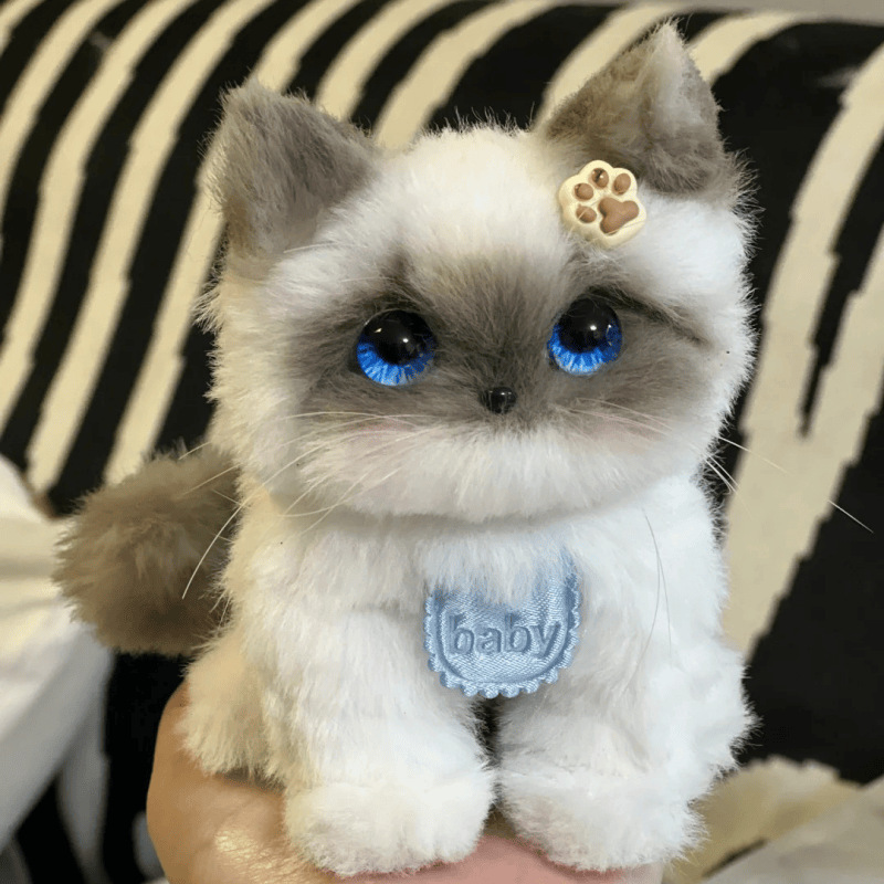 Custom Long-Pile Plush Pet Charm-Personalized Plush Pet Accessory Handmade from Your Photo
