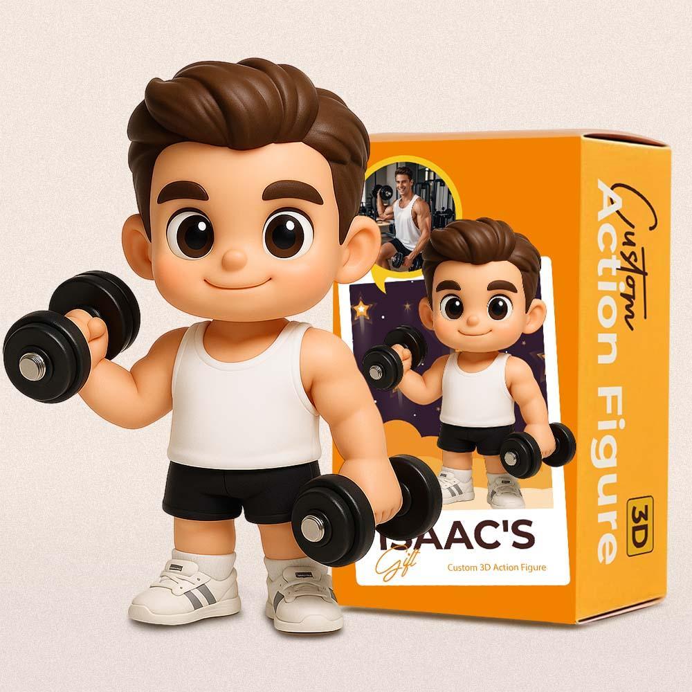 Custom 3D Sports Action Figure Made from Your Photo Perfect Gift for Sport Lovers - 