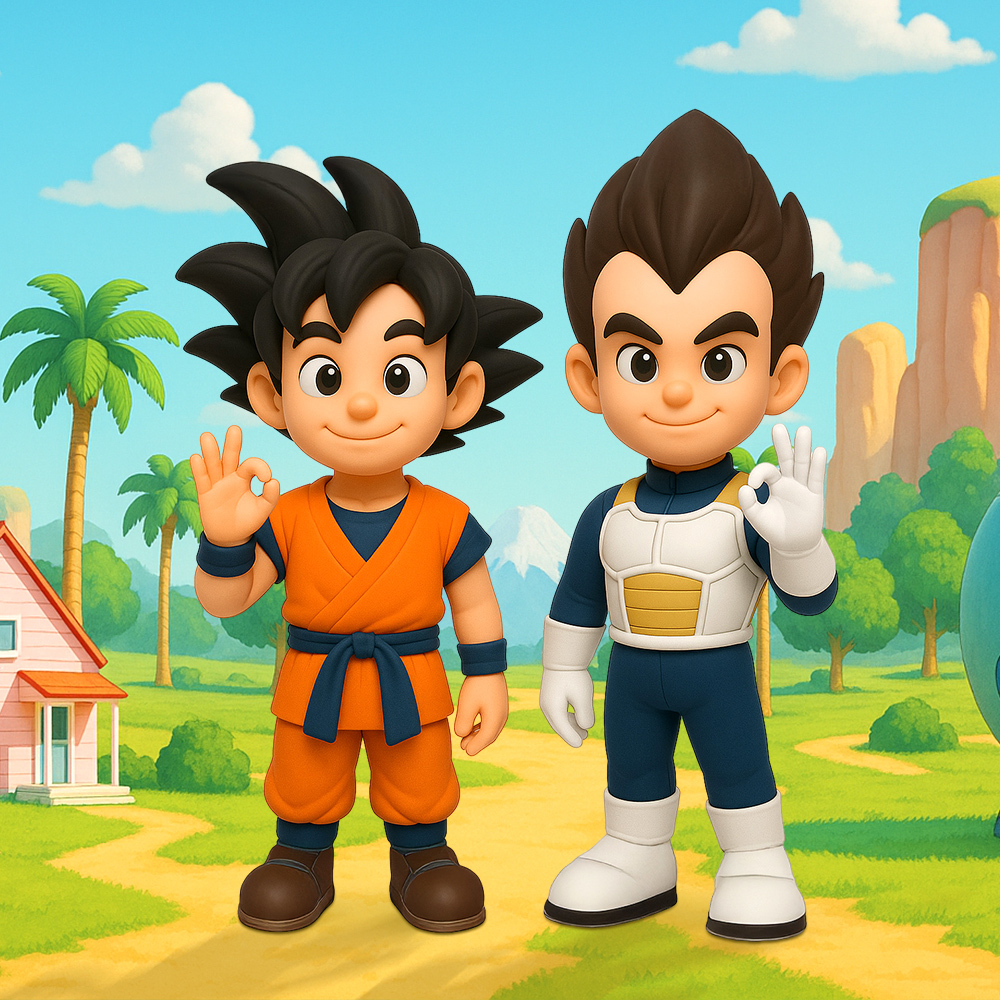 Turn Two Cosplay Characters into Custom 3D Chibi Anime Figures from Photo Personalized Mini Statues - 