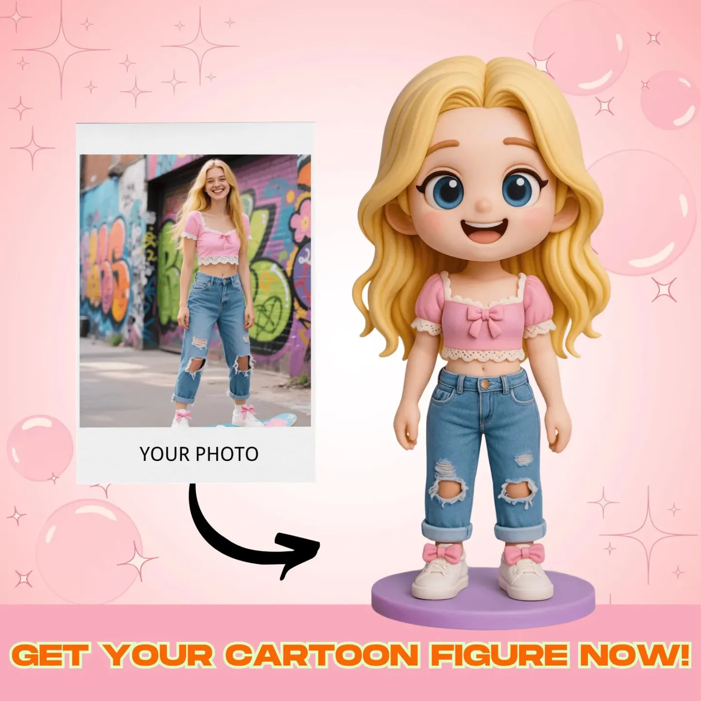Custom 3D Action Figure from Photo Unique & Thoughtful Gifts for Lover Anniversary Gifts - 