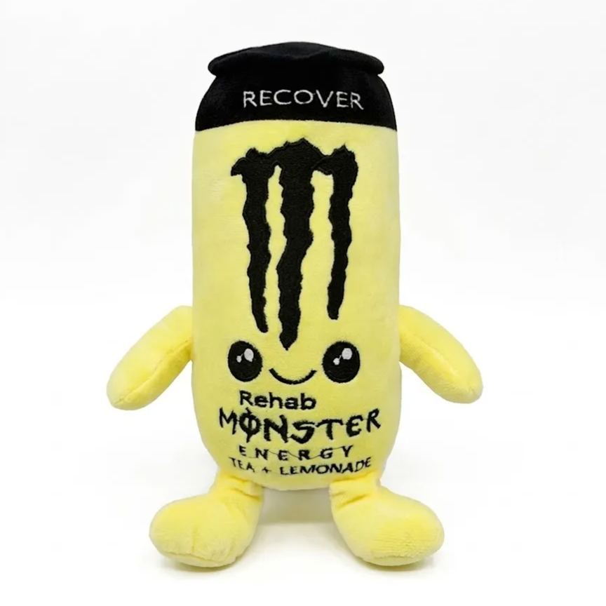 Energy Drink Can Shaped Plush Toy – Soft Soda Can Plushie Pillow, Cool Aesthetic Room Decor & Birthday Gift for Gamer Friends - 