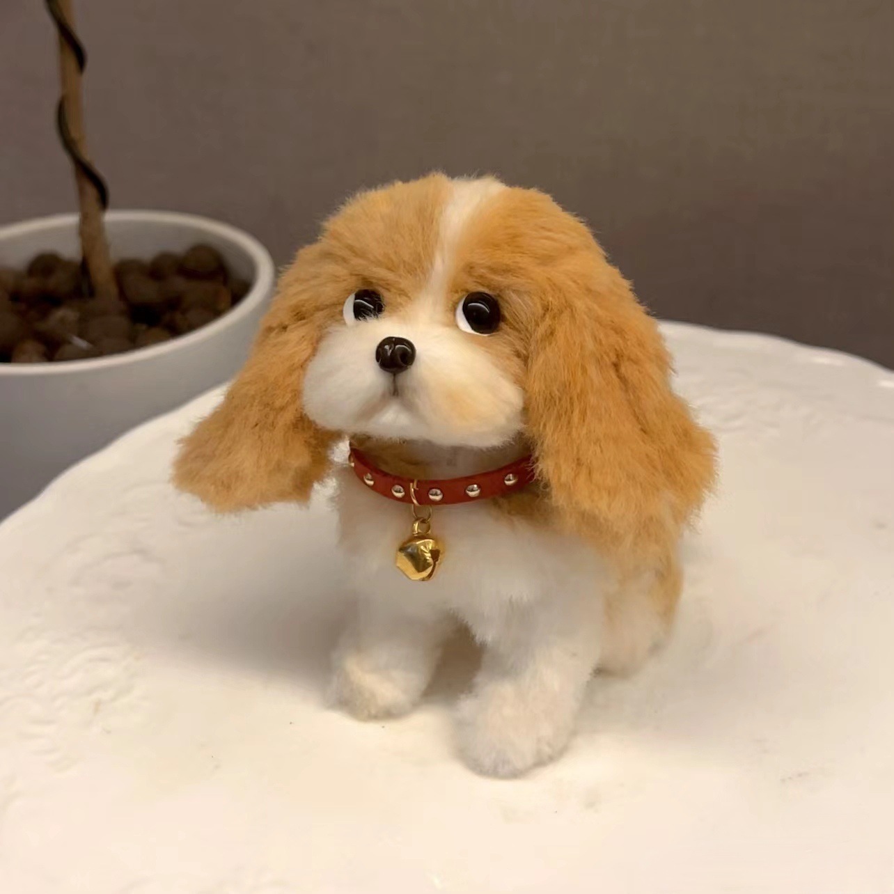 Custom Long-Pile Plush Pet Charm-Personalized Plush Pet Accessory Handmade from Your Photo