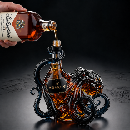 The Kraken Edition 3D RUM Octopus Bottle